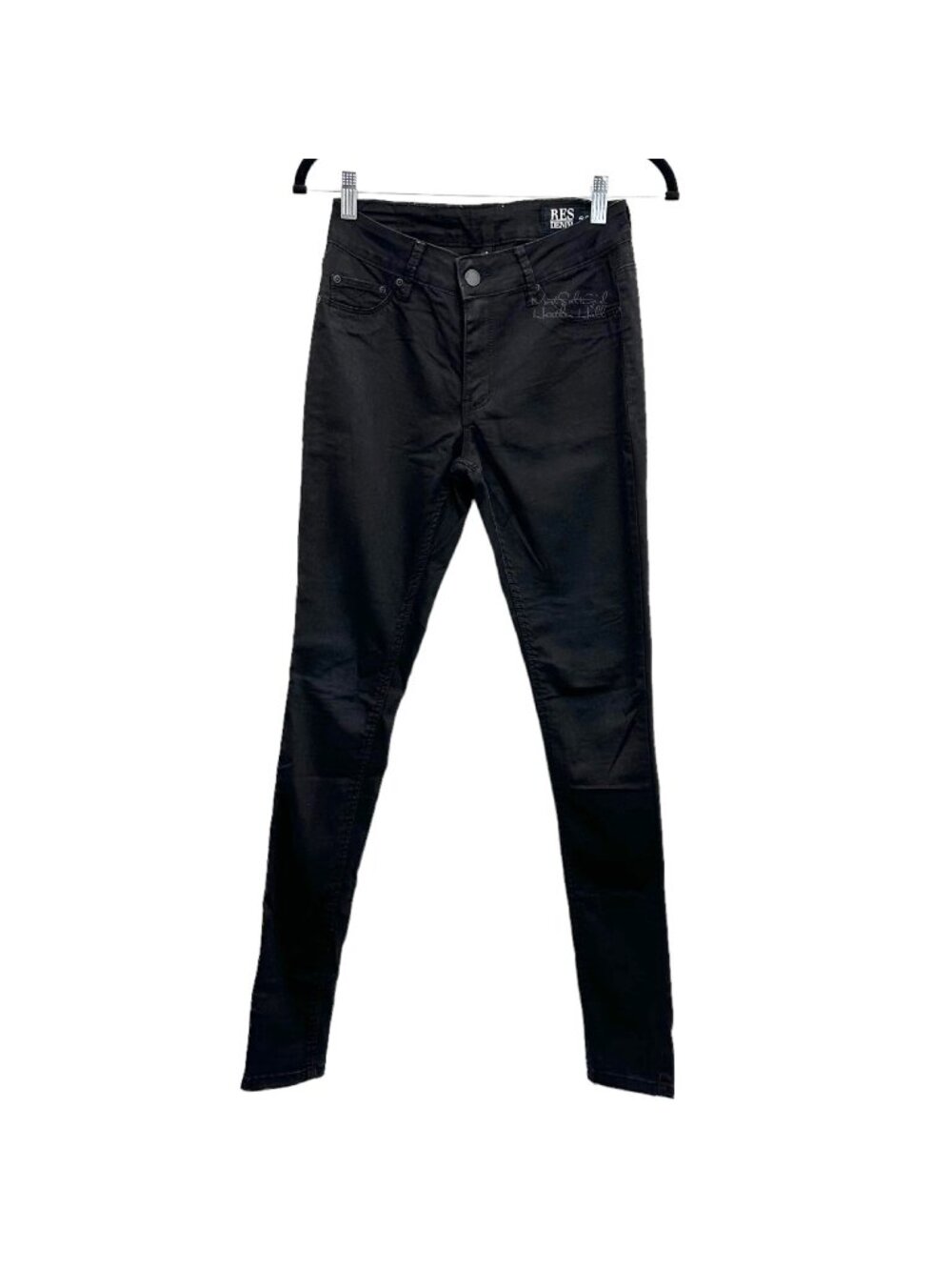 RES Denim True Black Kitty Skinny Jeans Size 26